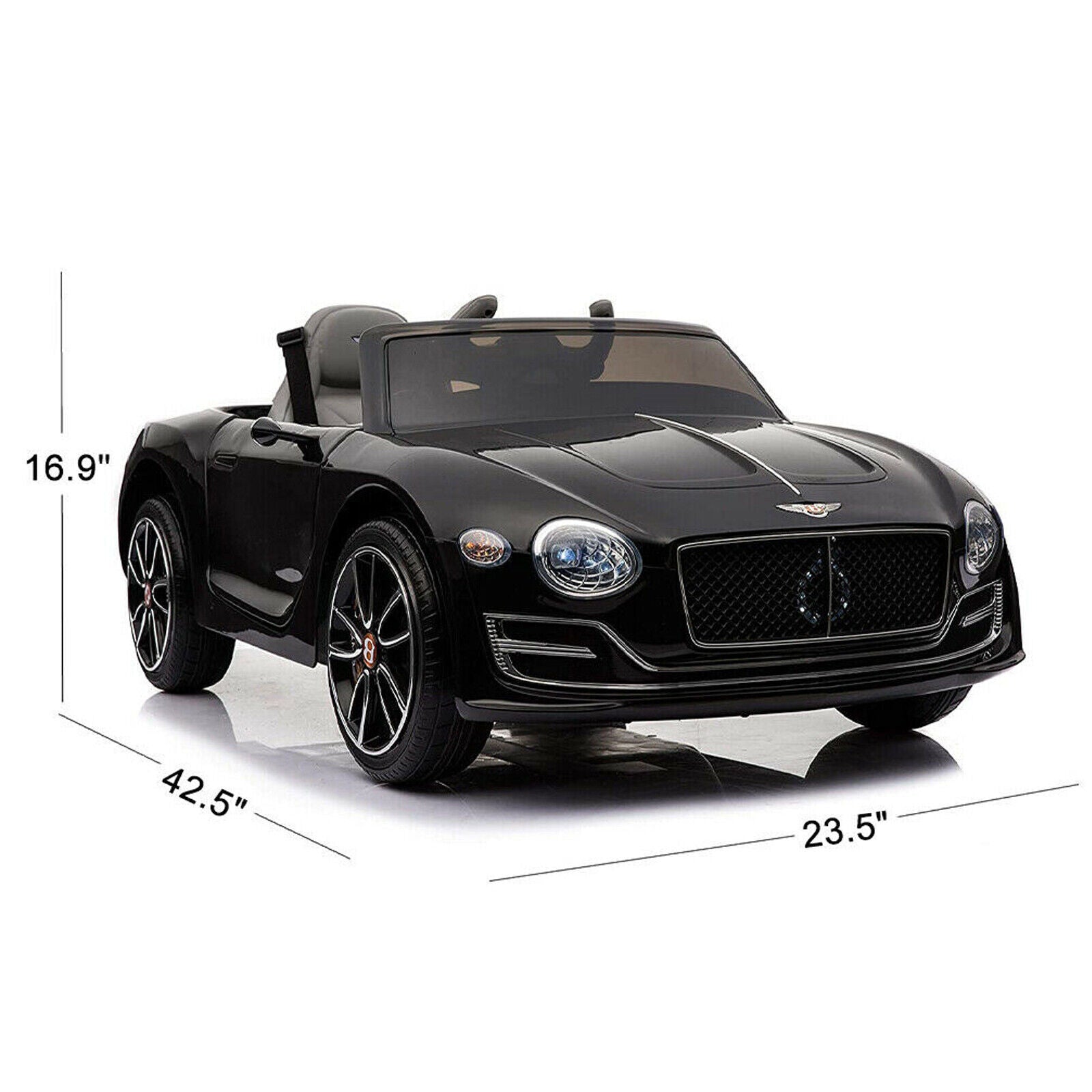 12V Electric Kids Ride-On Car with Remote Control and LED Lights Bentley Style Toy Gift Trend Times 11
