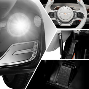 12V Electric Kids Ride-On Car Bentley Style with Remote Control and LED Lights Black Trend Times 8