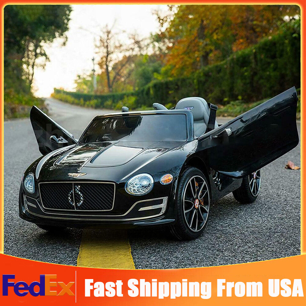 12V Electric Kids Ride-On Car Bentley Style with Remote Control and LED Lights Black Trend Times Variant 0