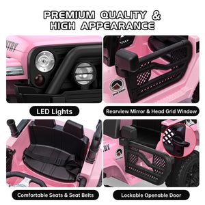 12V Electric Off-Road 4-Wheel Kids Ride-On Car with Remote Control and LED Lights Trend Times 14
