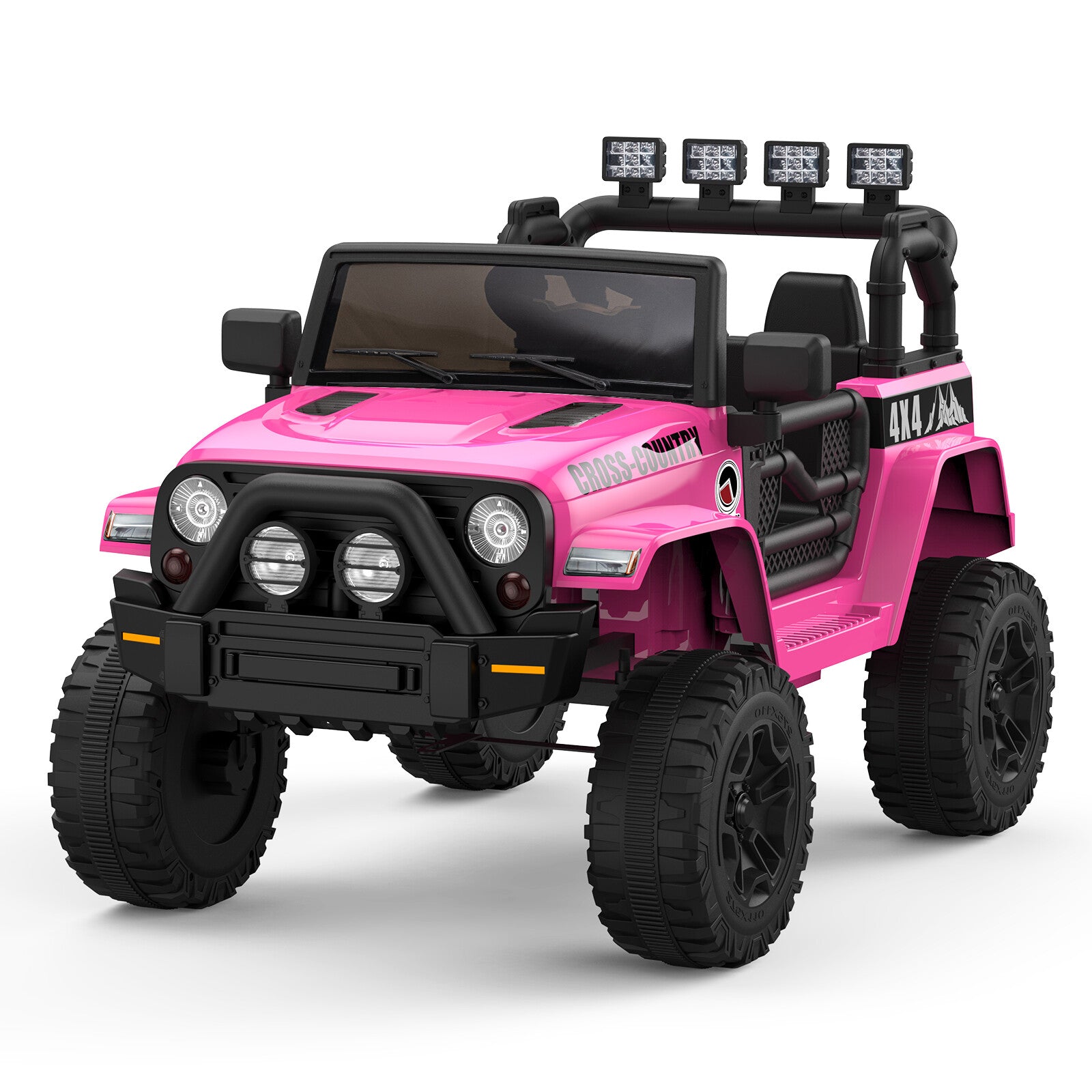 12V Electric Off-Road 4-Wheel Kids Ride-On Car with Remote Control and LED Lights Trend Times 2