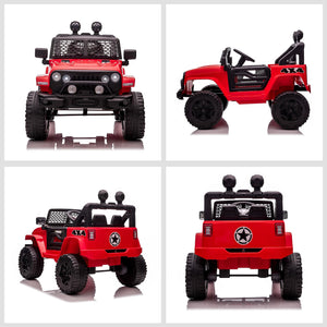 12V Electric Kids Ride-On Off-Road Truck Toy with Parent Remote Control Red Trend Times 7
