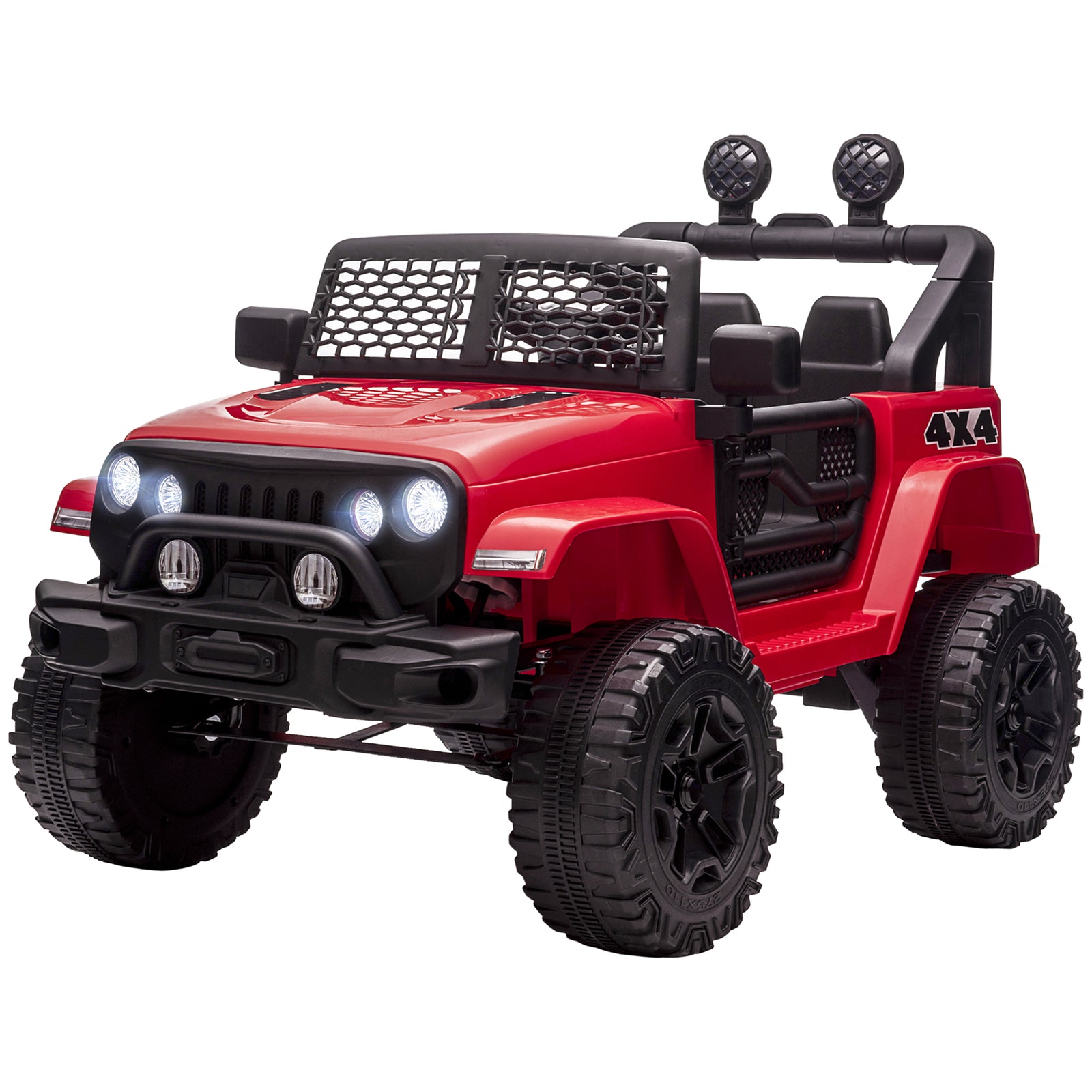 12V Electric Kids Ride-On Off-Road Truck Toy with Parent Remote Control Red Trend Times 9