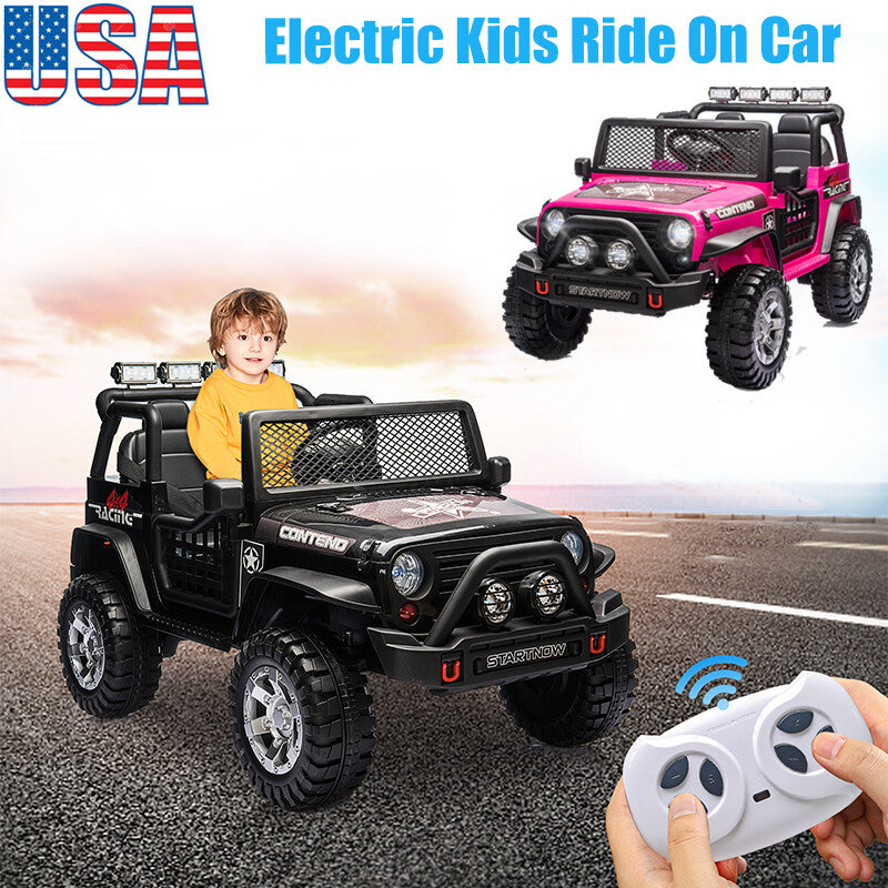 12V Battery-Powered Electric Ride-On Jeep for Kids with Remote Control and MP3 Player Trend Times 5