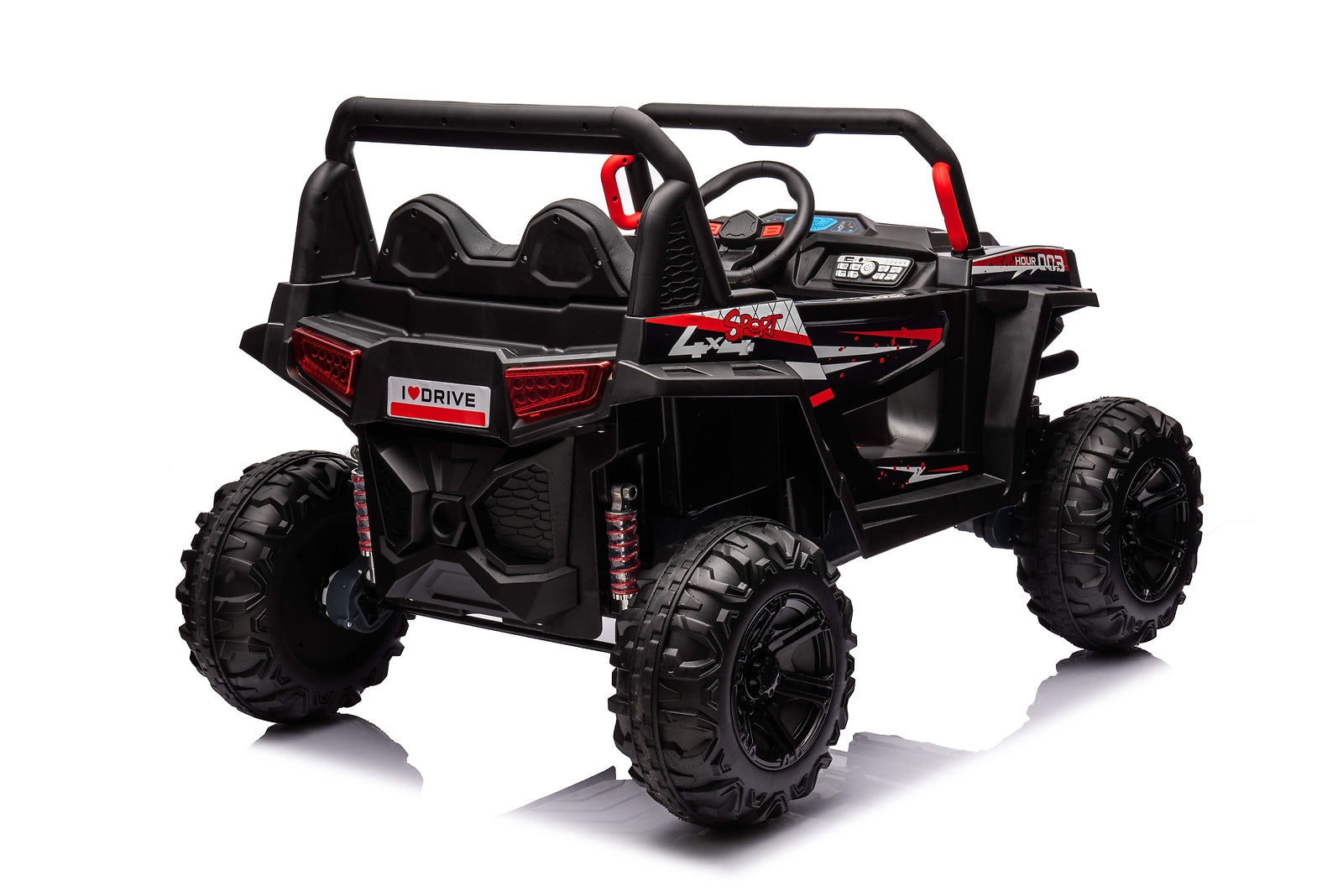 12V Electric Kids Ride-On Off-Road UTV Toy Car with 4 Wheels, Seat Belt, Leather Seat, and Remote Control Trend Times 11