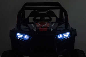 12V Electric Kids Ride-On Off-Road UTV Toy Car with 4 Wheels, Seat Belt, Leather Seat, and Remote Control Trend Times 24