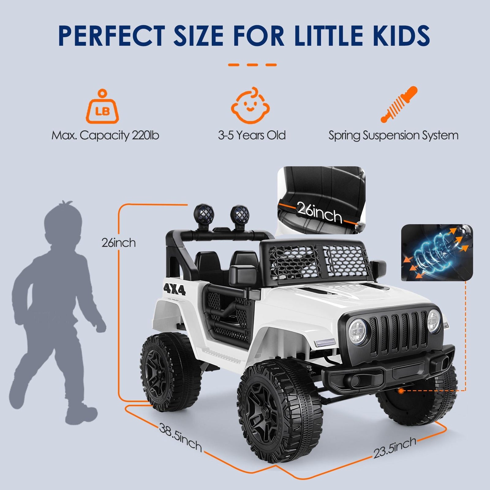 12V Electric Battery-Powered Kids Ride-On Truck with Remote Control and MP3 Player Trend Times 9
