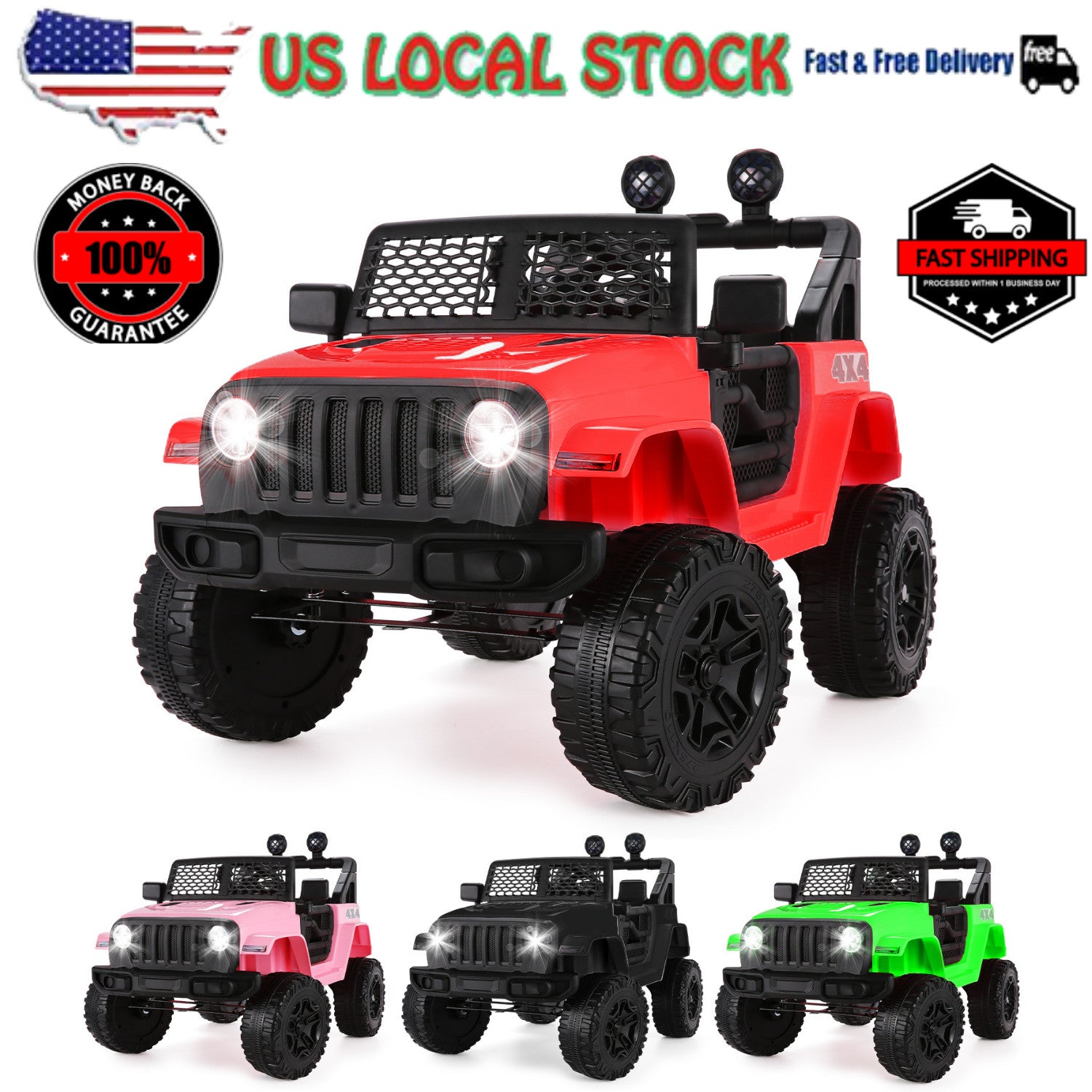 12V Electric Kids Ride-On Truck Battery Powered Toy Car with Remote Control and MP3 Trend Times 21