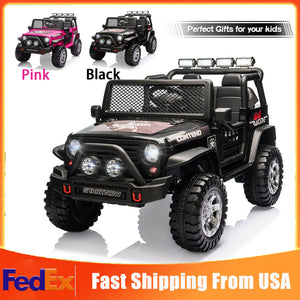 12V Electric Kids Ride-On 2-Seater Jeep Truck Vehicle with Remote Control Toy Trend Times 1