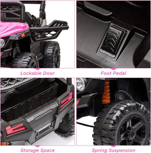 12V Electric Kids Ride-On Truck Toy with 3 Speeds, MP3, LED Lights, and Parent Remote Control Trend Times 10