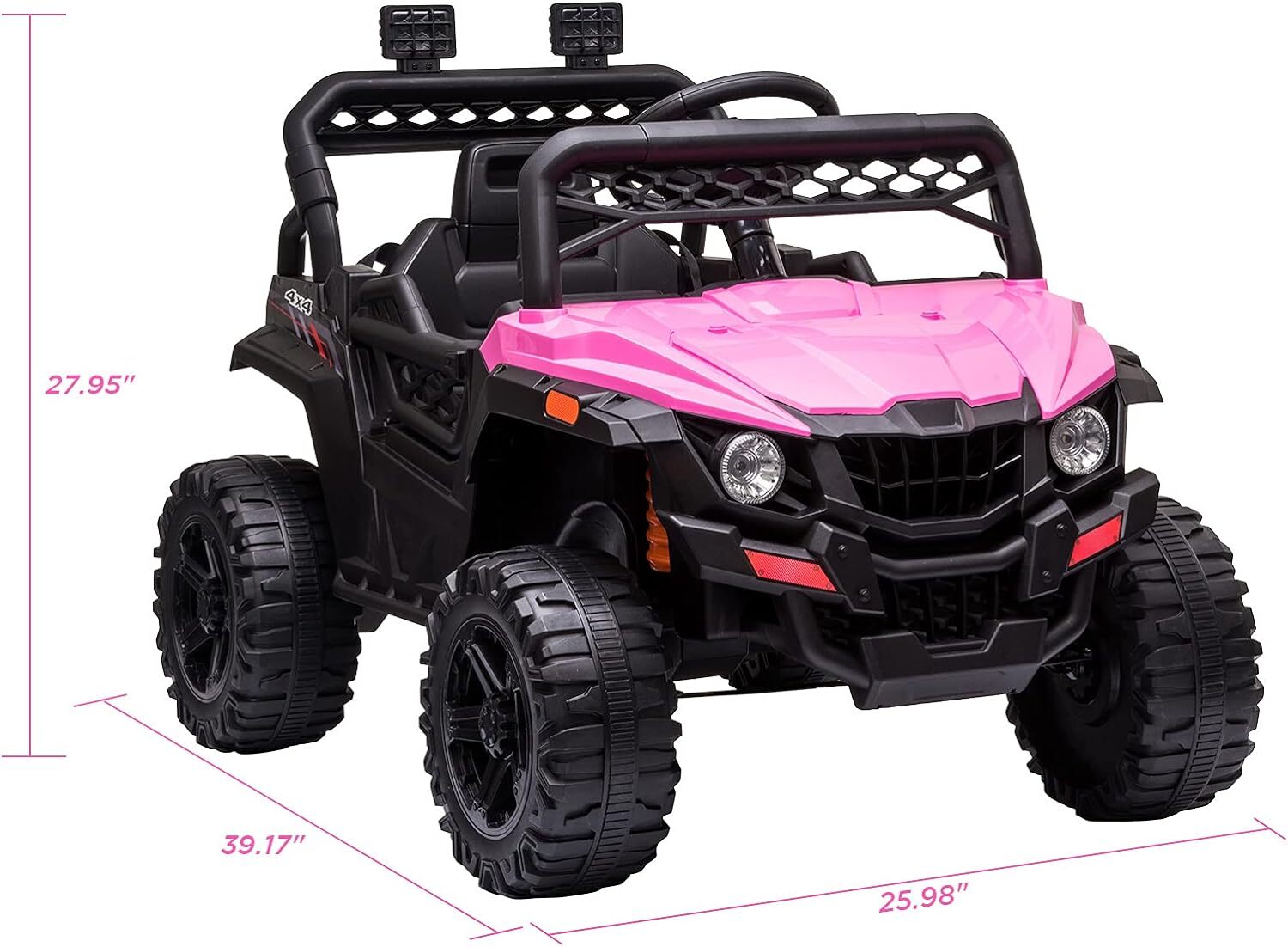 12V Electric Kids Ride-On Truck Toy with 3 Speeds, MP3, LED Lights, and Parent Remote Control Trend Times 11