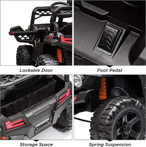 12V Electric Kids Ride-On Truck Toy with 3 Speeds, MP3, LED Lights, and Parent Remote Control Trend Times 16