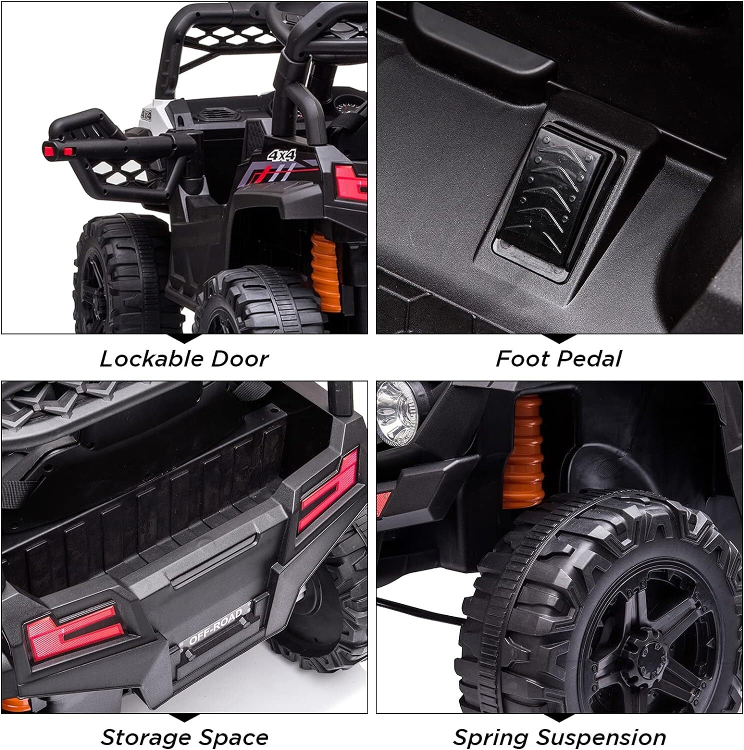 12V Electric Kids Ride-On Truck Toy with 3 Speeds, MP3, LED Lights, and Parent Remote Control Trend Times 3