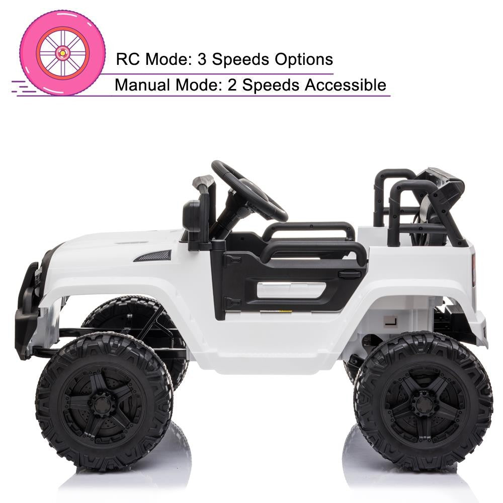 12V Electric Kids Ride-On SUV Truck with 3 Speeds, MP3, LED Lights, and Remote Control Trend Times 4