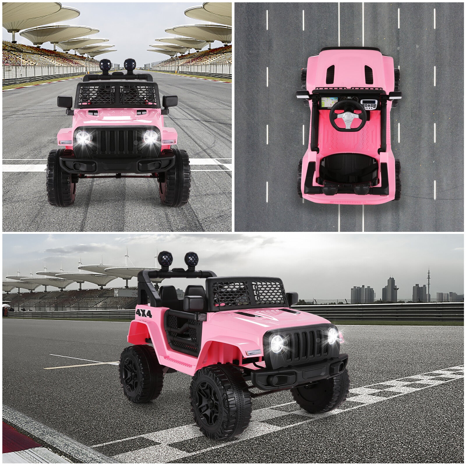 12V Electric Kids Ride-On Truck with Remote Control, MP3 Music, and Lights Trend Times 27