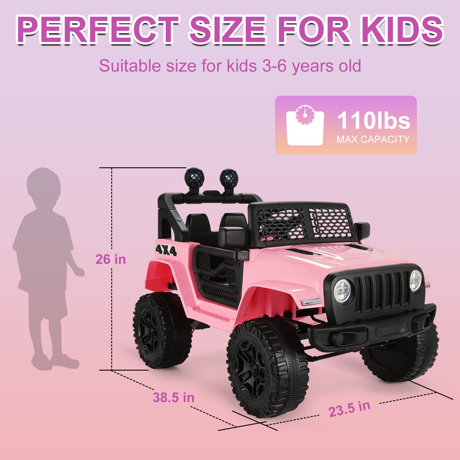 12V Electric Kids Ride-On Truck with Remote Control, Music, and Lights Trend Times 13