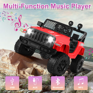 12V Electric Kids Ride-On Truck with Remote Control, Music, and Lights Trend Times 4