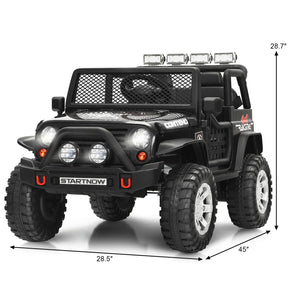 12V Electric Kids Ride-On Truck with MP3, Horn, and 2.4G Remote Control - Black Trend Times 1