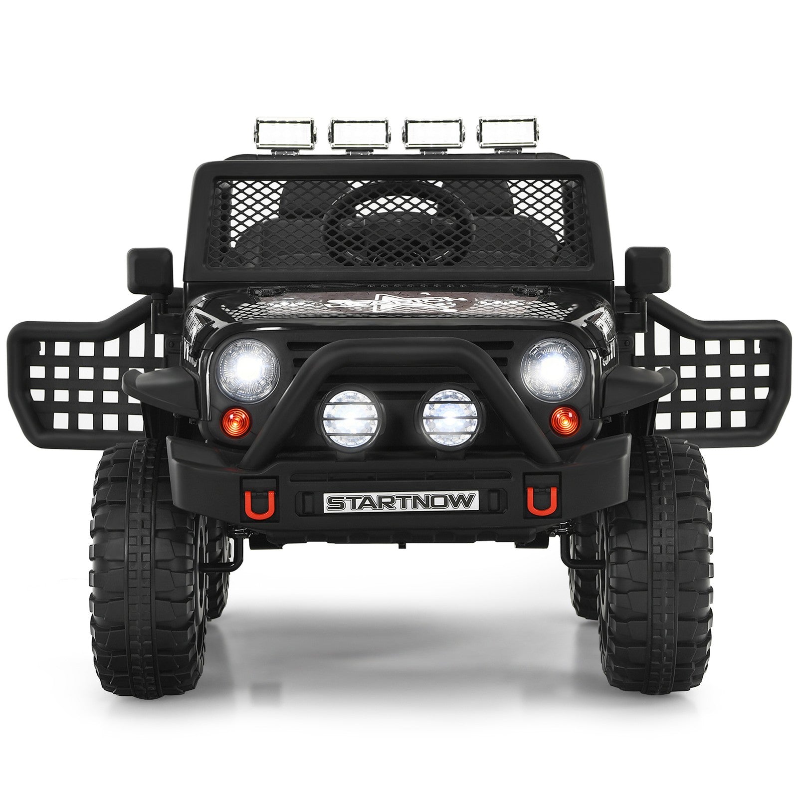 12V Electric Kids Ride-On Truck with MP3, Horn, and 2.4G Remote Control - Black Trend Times 8