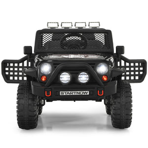 12V Electric Kids Ride-On Truck with MP3, Horn, and 2.4G Remote Control - Black Trend Times 8