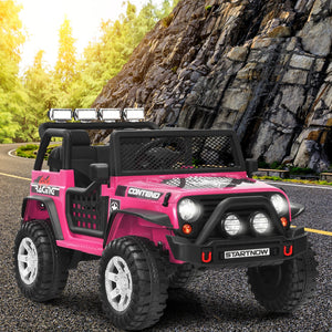 12V Electric Kids Ride-On Truck with MP3, Horn, and 2.4G Remote Control - Pink Trend Times 2