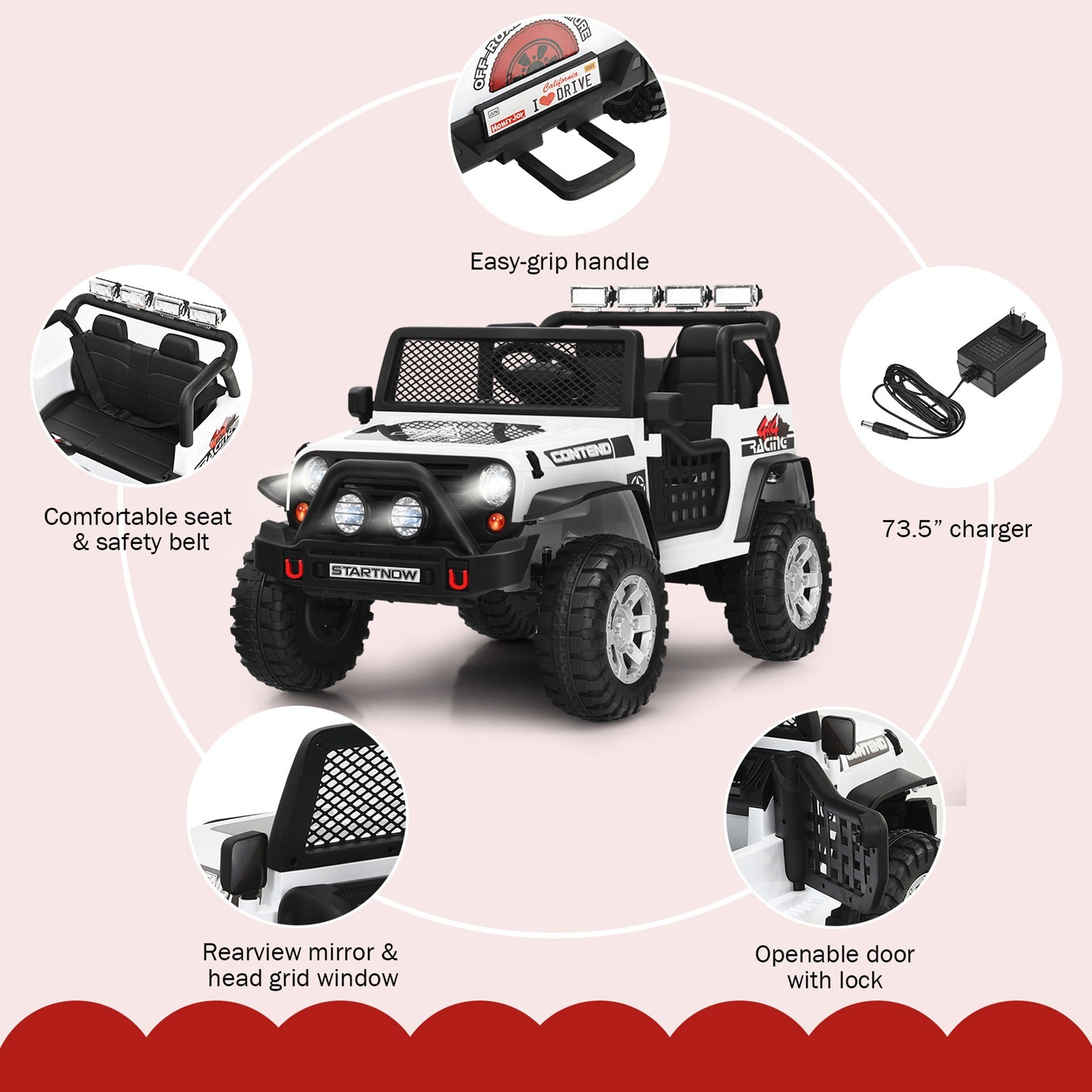 12V Electric Kids Ride-On Truck with MP3, Horn, and 2.4G Remote Control Trend Times 5