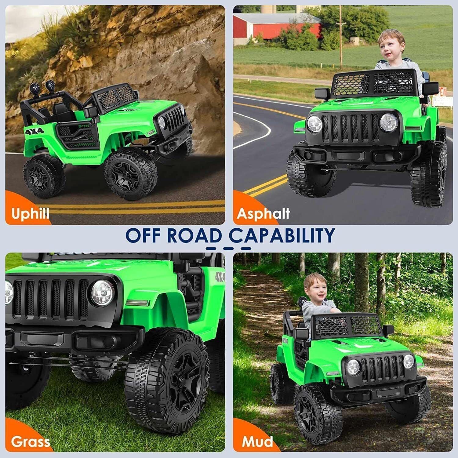 12V Electric Kids Ride-On Truck Toy with MP3, Music, Lights, and Remote Control Trend Times 18