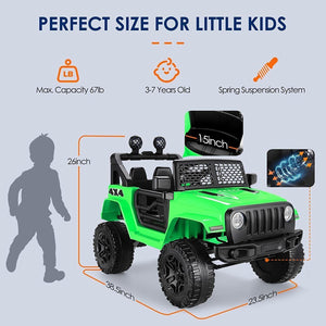 12V Electric Kids Ride-On Truck Toy with MP3, Music, Lights, and Remote Control Trend Times 21