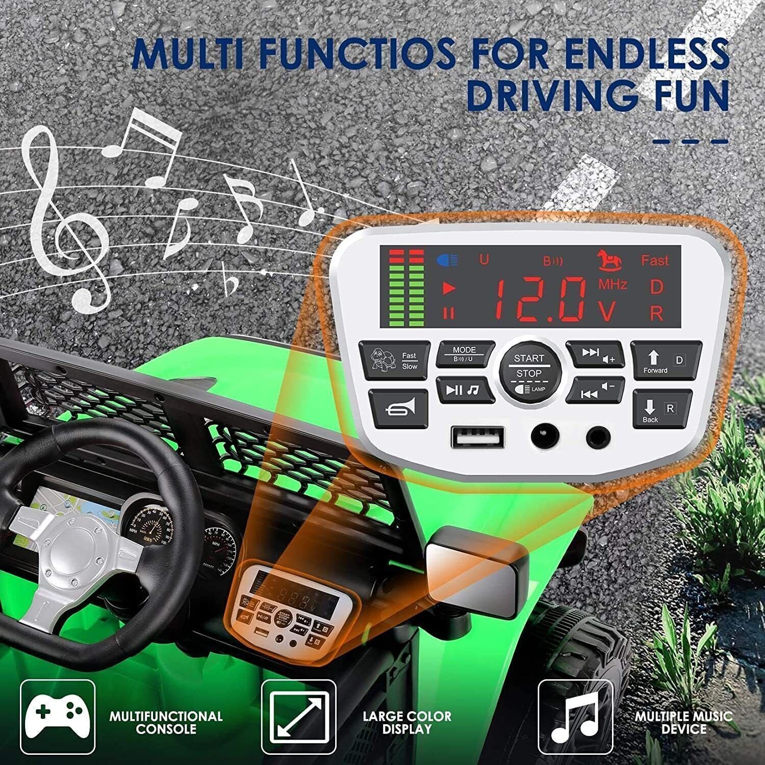 12V Electric Kids Ride-On Truck Toy with MP3, Music, Lights, and Remote Control Trend Times 23