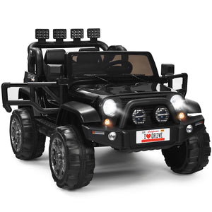 12V Electric Kids Ride-On Car with Remote Control, Storage Box, and Music – Black Trend Times 0