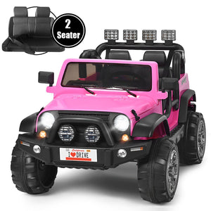 12V Pink Electric Ride-On Car for Kids with Remote Control, Storage Box, and Music Trend Times 3