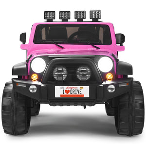 12V Pink Electric Ride-On Car for Kids with Remote Control, Storage Box, and Music Trend Times 4