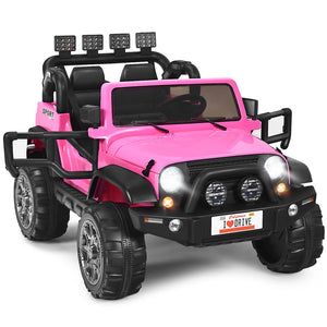 12V Pink Electric Ride-On Car for Kids with Remote Control, Storage Box, and Music Trend Times Variant 0