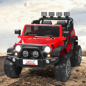 12V Electric Kids Ride-On Car with Remote Control, Storage Box, and Music – Red Trend Times 2