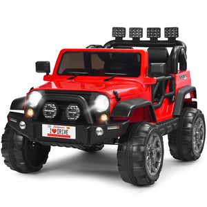 12V Electric Kids Ride-On Car with Remote Control, Storage Box, and Music – Red Trend Times 5