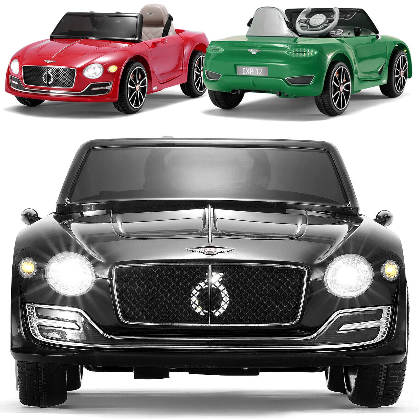 12V Electric Remote Control Kids Ride-On Bentley Style Licensed Car Trend Times 4