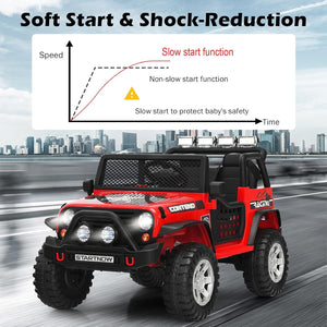 12V Electric Kids Ride-On Jeep Car Truck Toy with Remote Control Trend Times 4
