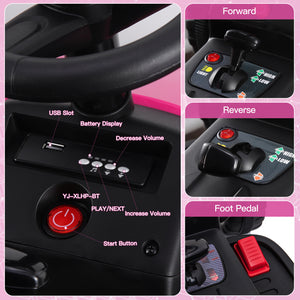 12V Electric Battery-Powered Kids Ride-On Tractor with Trailer Toy Trend Times 13