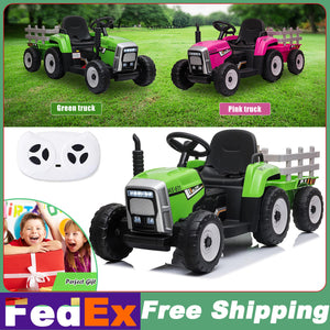 12V Electric Kids Ride On Tractor with Remote Control Trend Times 3