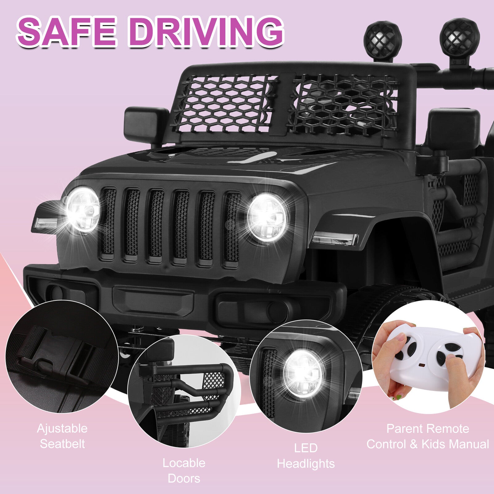 12V Electric Kids Ride-On Truck Battery Powered Toy Car with Remote Control and MP3 Player Trend Times 26