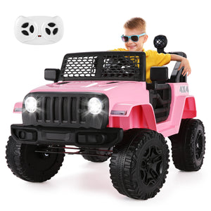 12V Electric Battery-Powered Kids Ride-On Truck with Remote Control Toy Car Trend Times 12