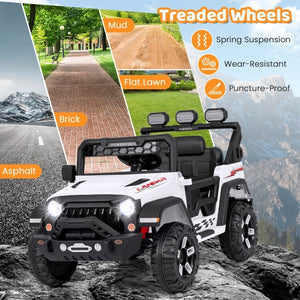 12V Electric Kids Ride-On Truck Toy with 2.4G Remote Control, Power Display, and 3-Speed Settings Trend Times 10