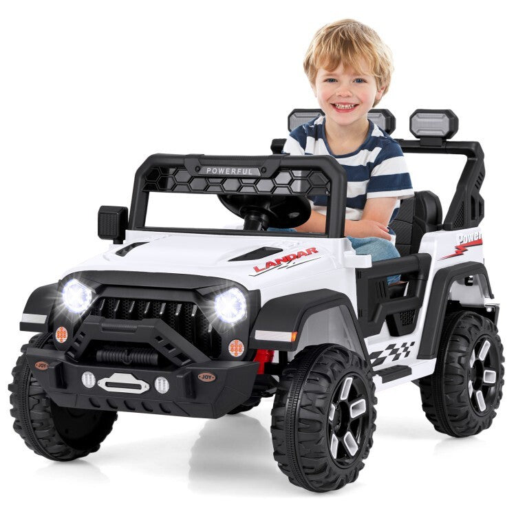 12V Electric Kids Ride-On Truck Toy with 2.4G Remote Control, Power Display, and 3-Speed Settings Trend Times 2