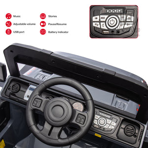 12V Electric Kids Ride-On Truck with Remote Control, DIY Stickers, Dual Motors, and MP3 Player Trend Times 16