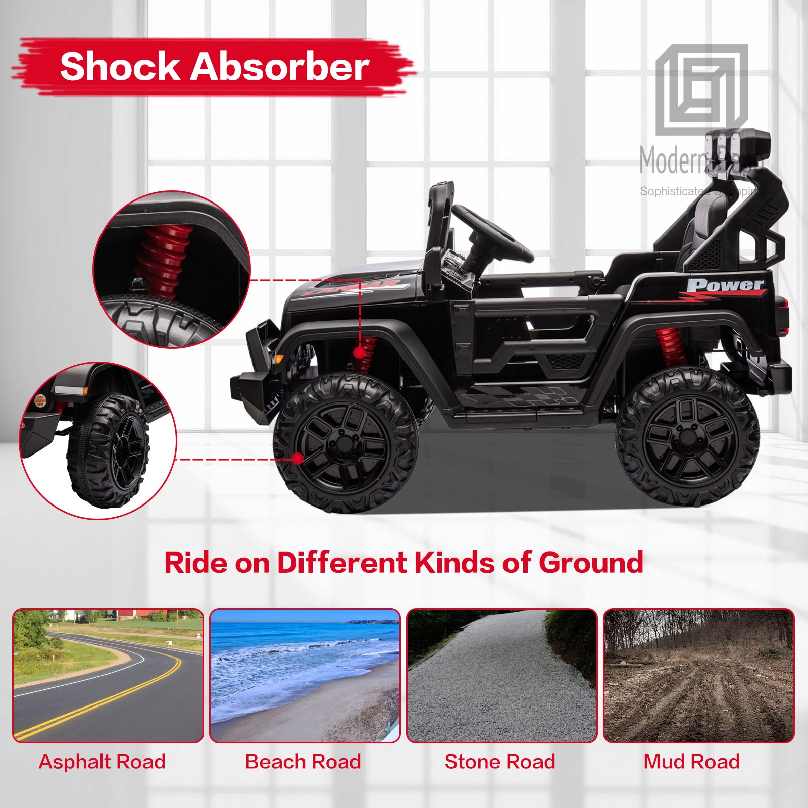 12V Electric Kids Ride-On Truck with Remote Control, DIY Stickers, Dual Motors, and MP3 Player Trend Times 29