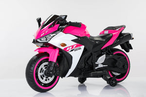 12V Electric Kids Ride On Motorcycle with Manual Throttle and Training Wheels Trend Times 13