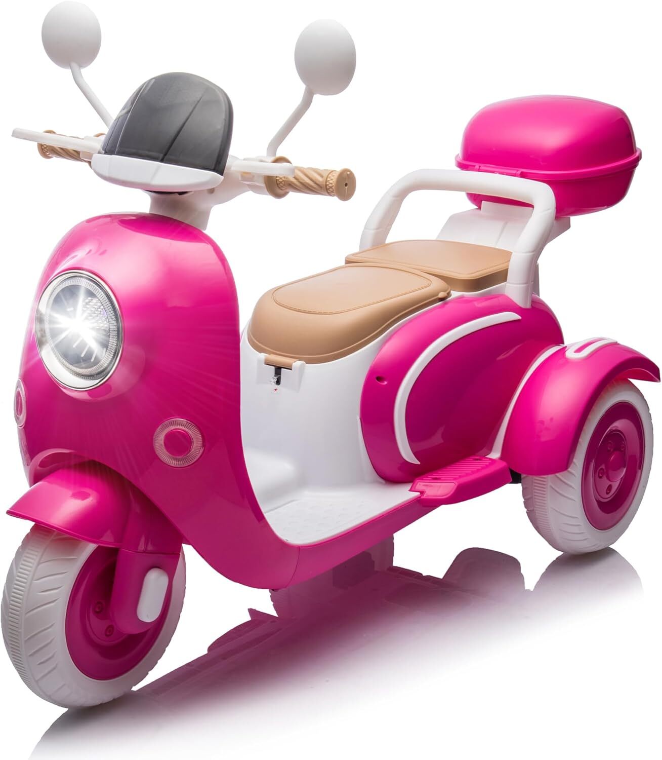 12V Electric 3-Wheel Ride-On Motorcycle Tricycle for Kids Ages 3-6 with 1.86-3.11 MPH Speed Trend Times 8