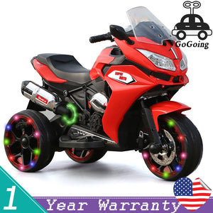 12V Rechargeable Electric Ride-On Motorcycle Toy with Motor, Speeds 1.8-3.2 MPH Trend Times 0