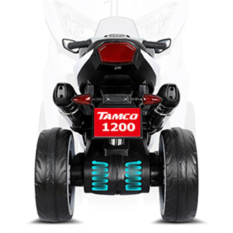 12V Rechargeable Electric Ride-On Motorcycle Toy with Adjustable Speed 1.8-3.2 MPH Trend Times 11