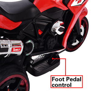 12V Rechargeable Electric Ride-On Motorcycle Toy with Adjustable Speed 1.8-3.2 MPH Trend Times 2